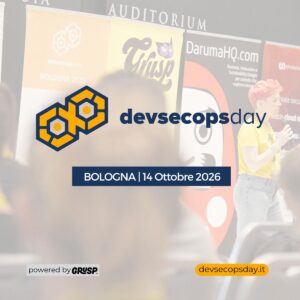 devsecopsday
Bologna, 14 Ottobre 2026